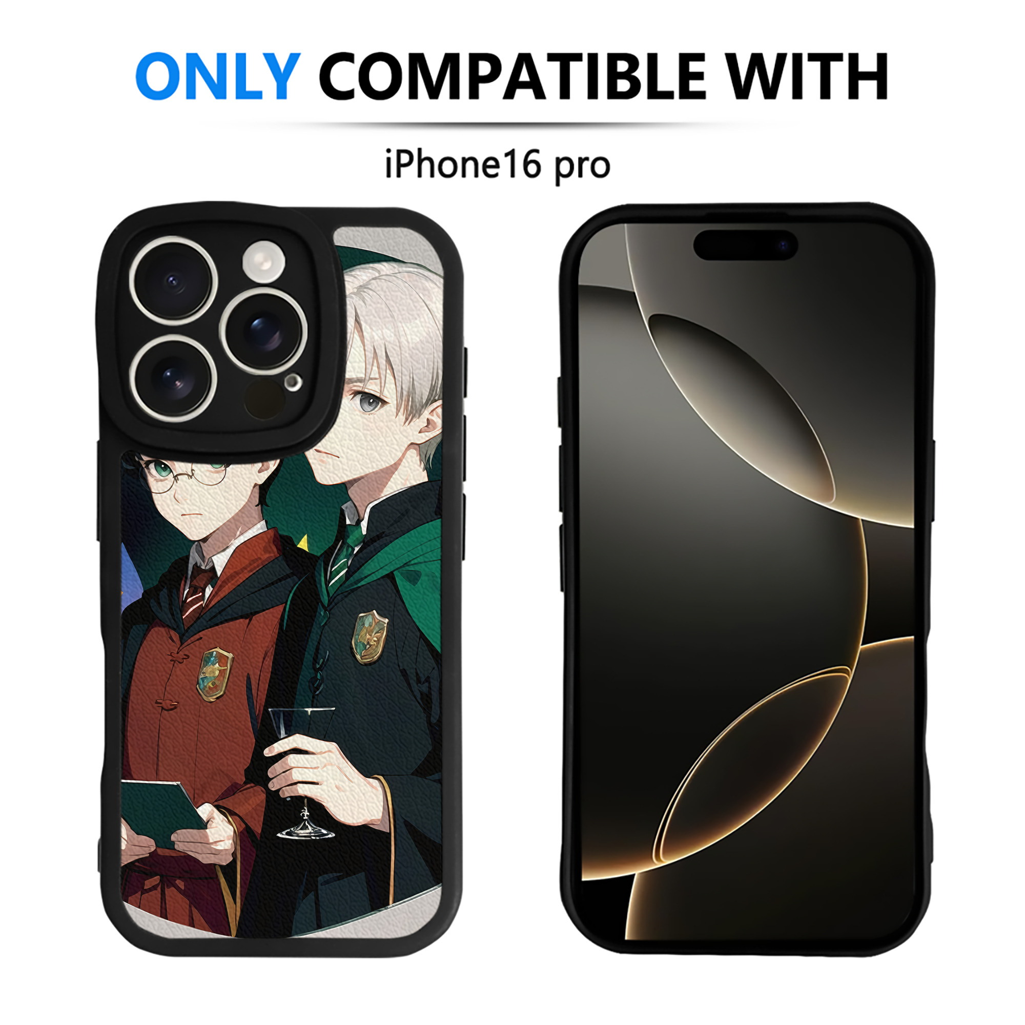 （画像用） Harry Potter ハリー・ポッターシリーズ 【iPhone 16シリーズ対応】シリコンスマホケース（レザー調） 材質：シリコン